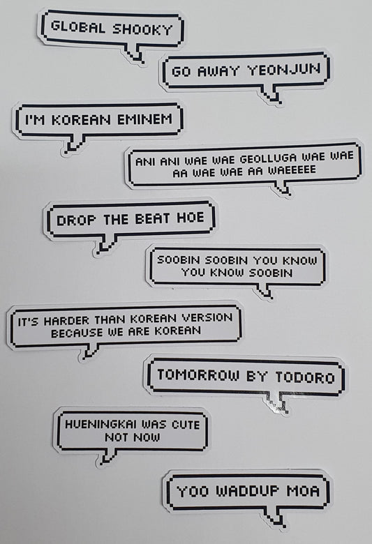 tomorrow x together Iconic Quotes Sticker Pack