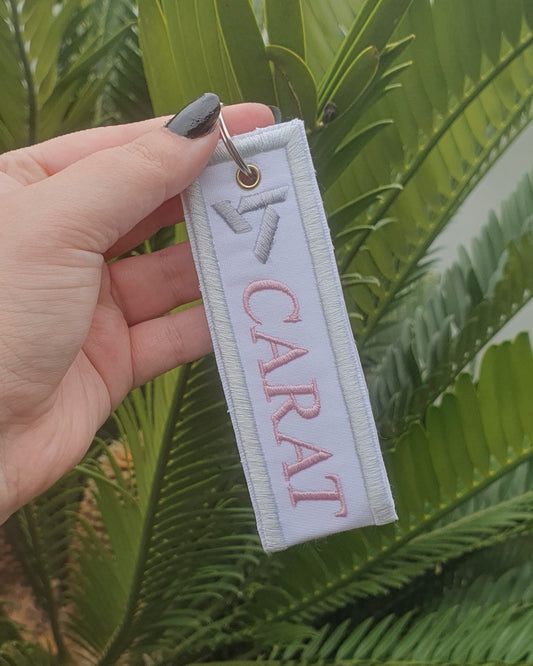 Seventeen Carat Embroidered Keychain