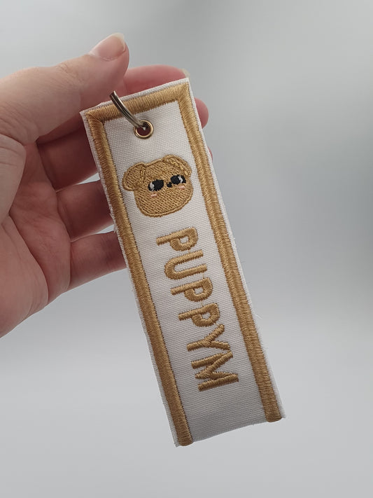 SKZOO PuppyM Embroidered Keychain