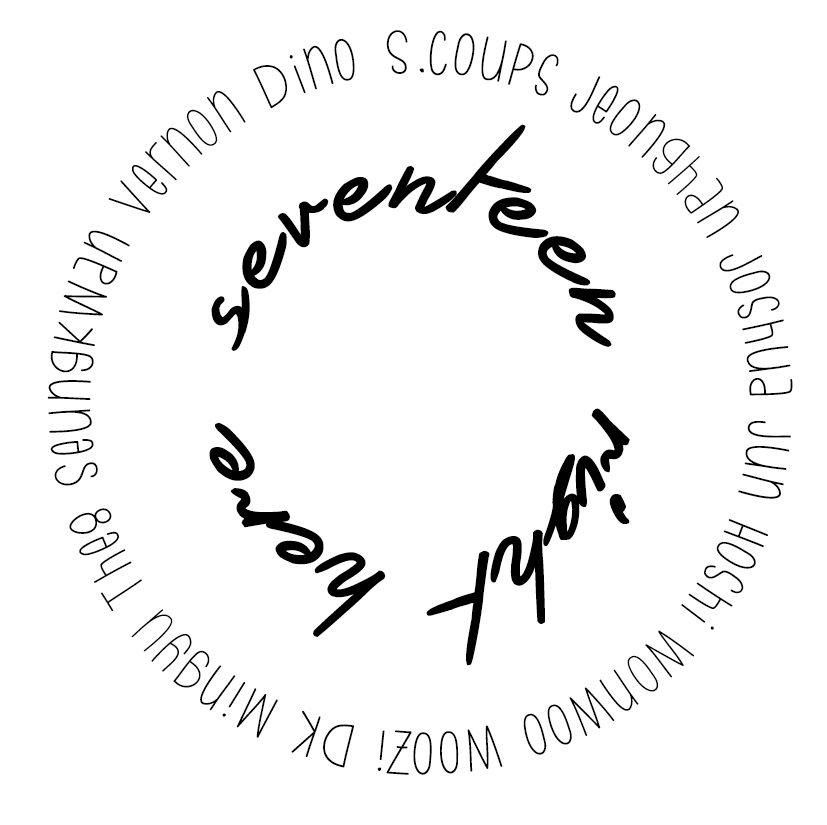 Seventeen Member Circle Sticker