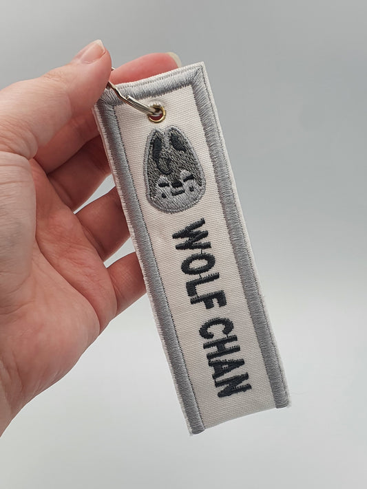 SKZOO Wolf Chan Embroidered Keychain